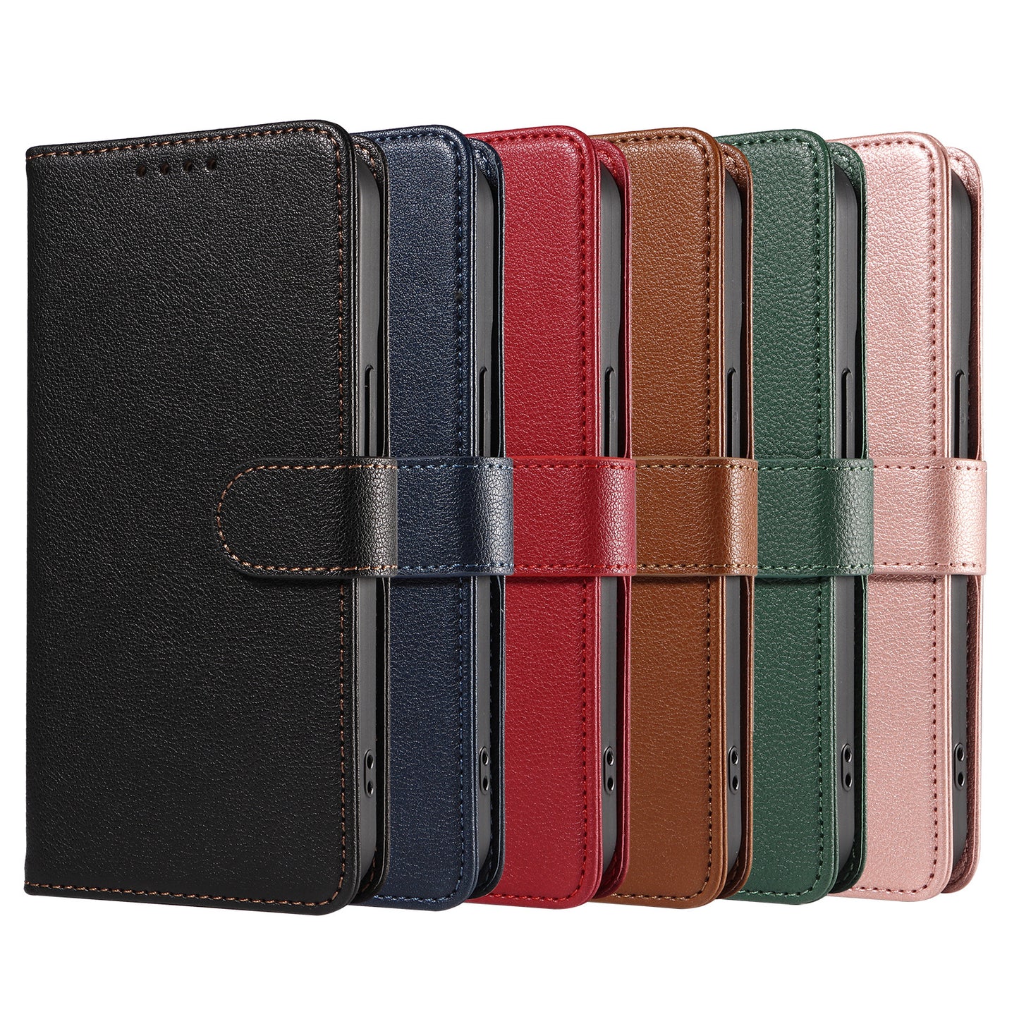 Classic Leather Flip Cover Case for iPhone