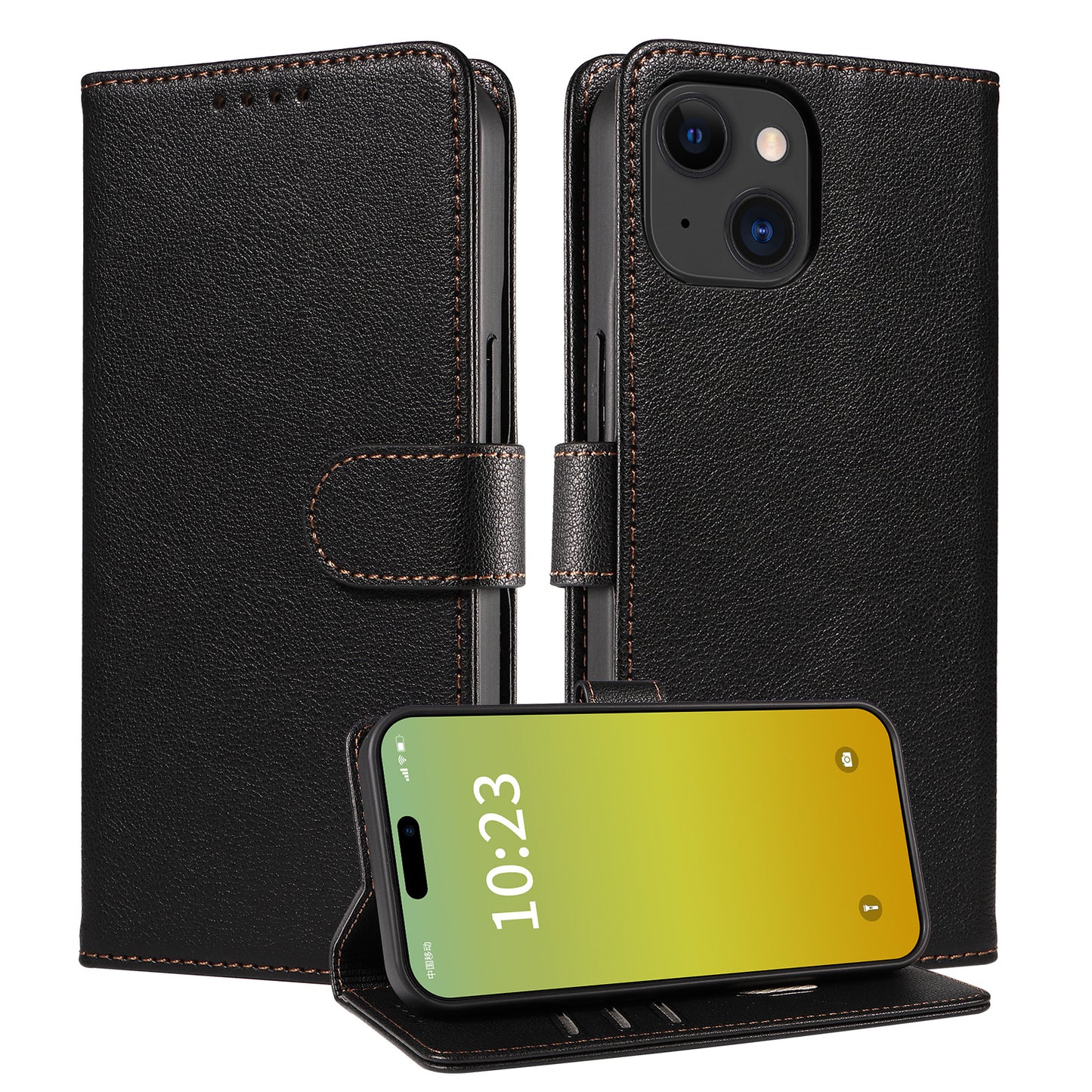 Classic Leather Flip Cover Case for iPhone