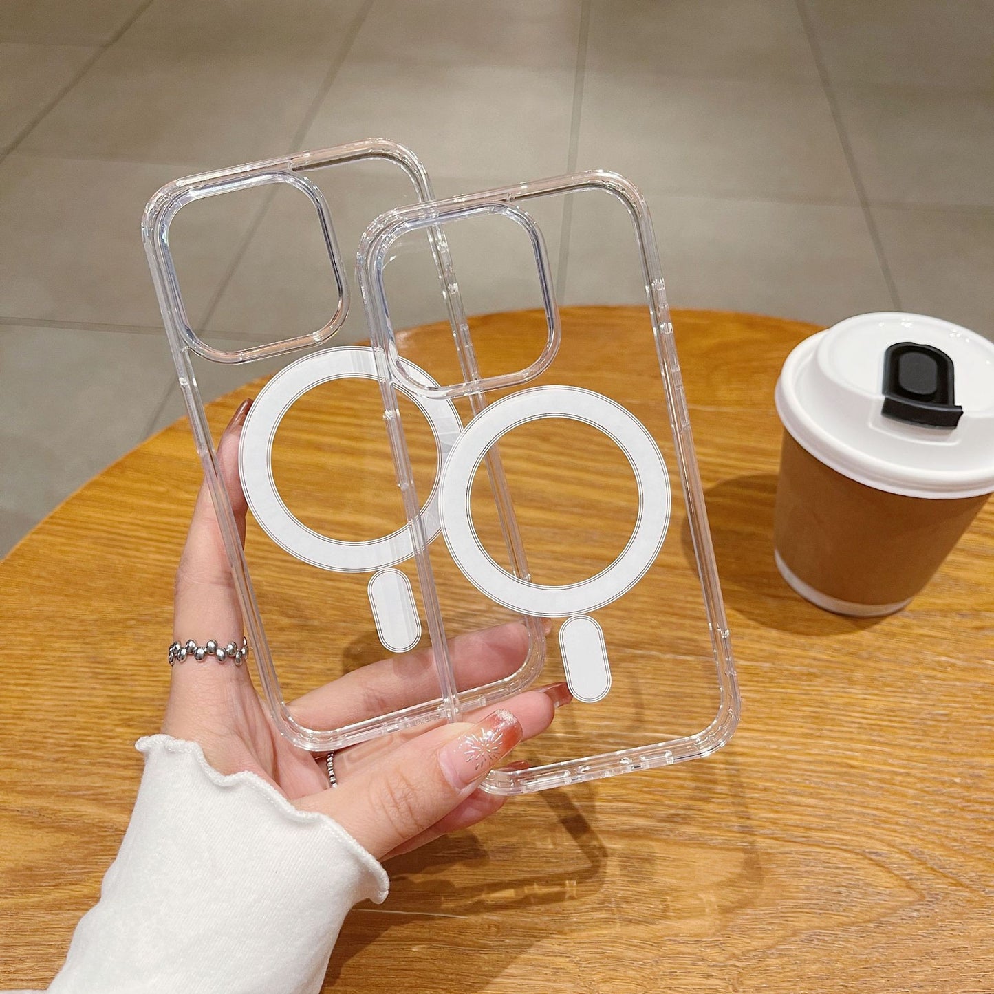 Military-Grade Drop-Proof Transparent Case Cover for iPhone
