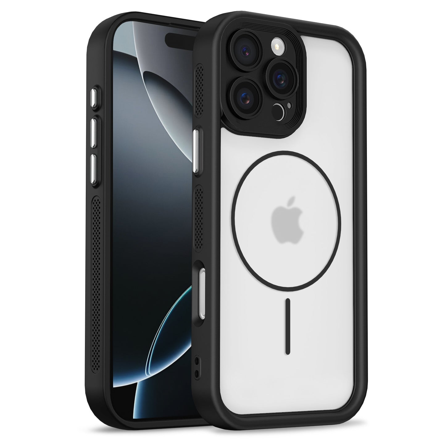 TPU+PC 2-in-1 Magnetic Protective Case Cover for iPhone
