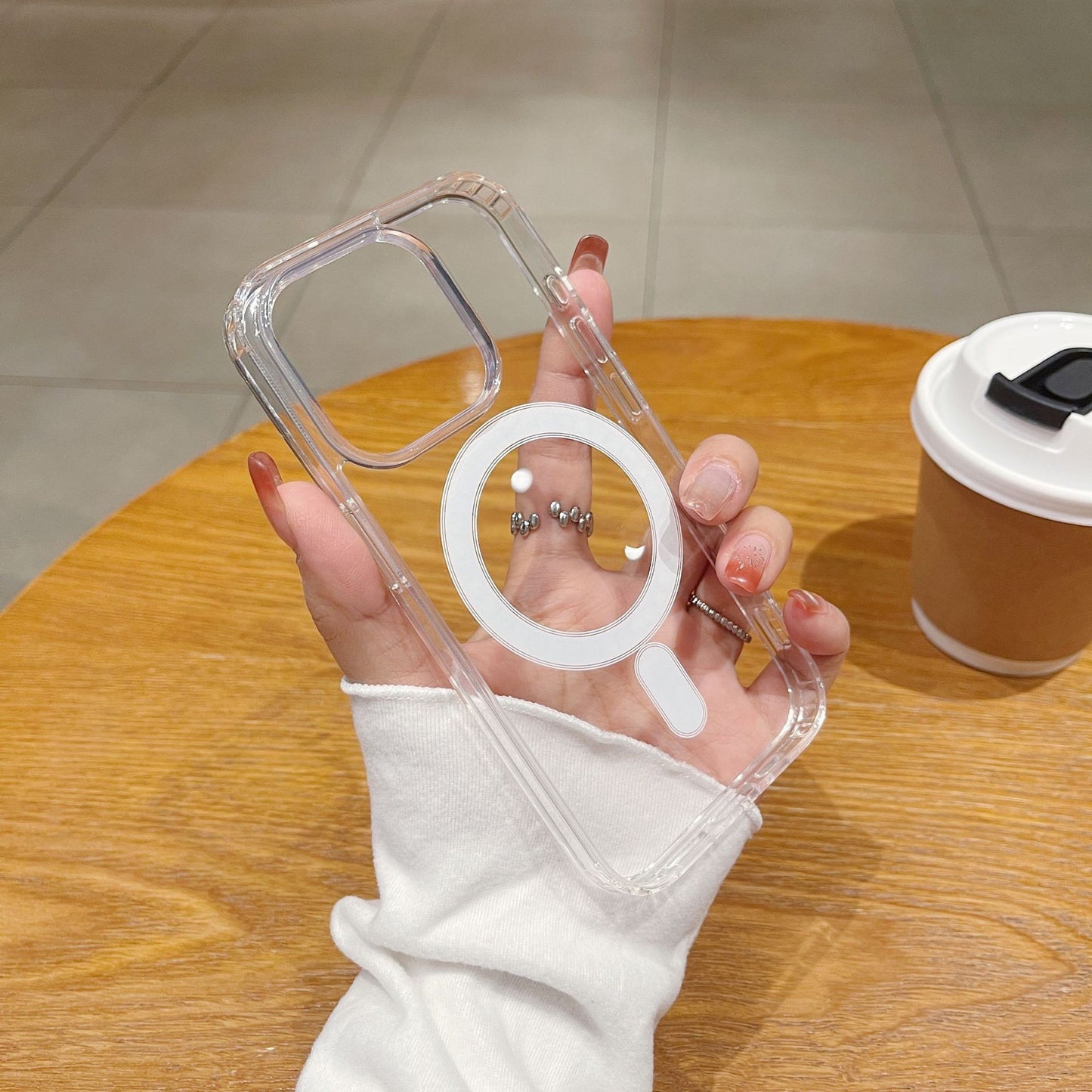 Military-Grade Drop-Proof Transparent Case Cover for iPhone