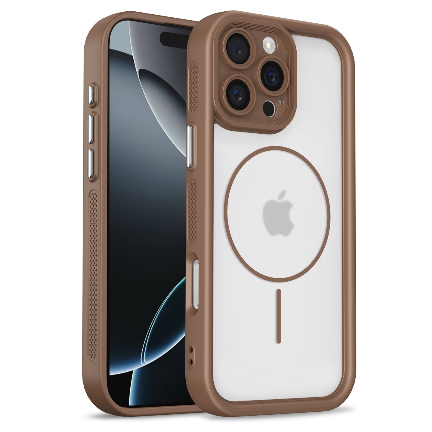 TPU+PC 2-in-1 Magnetic Protective Case Cover for iPhone