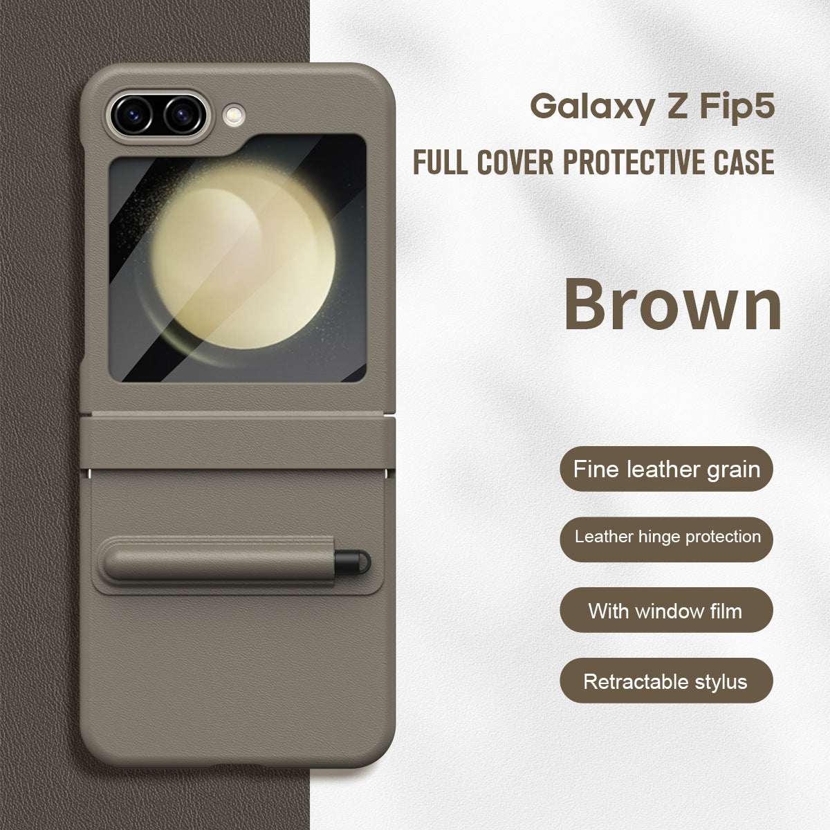 Suitable for Samsung Flip Series With Pen Slot & Complimentary Stylus Case