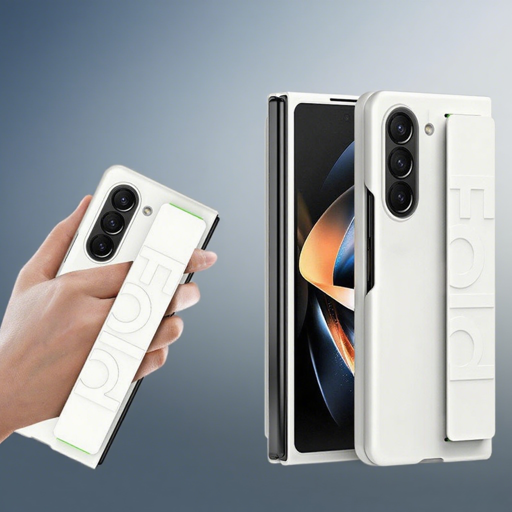 Frosted Case With Back Strap for Samsung Fold Series