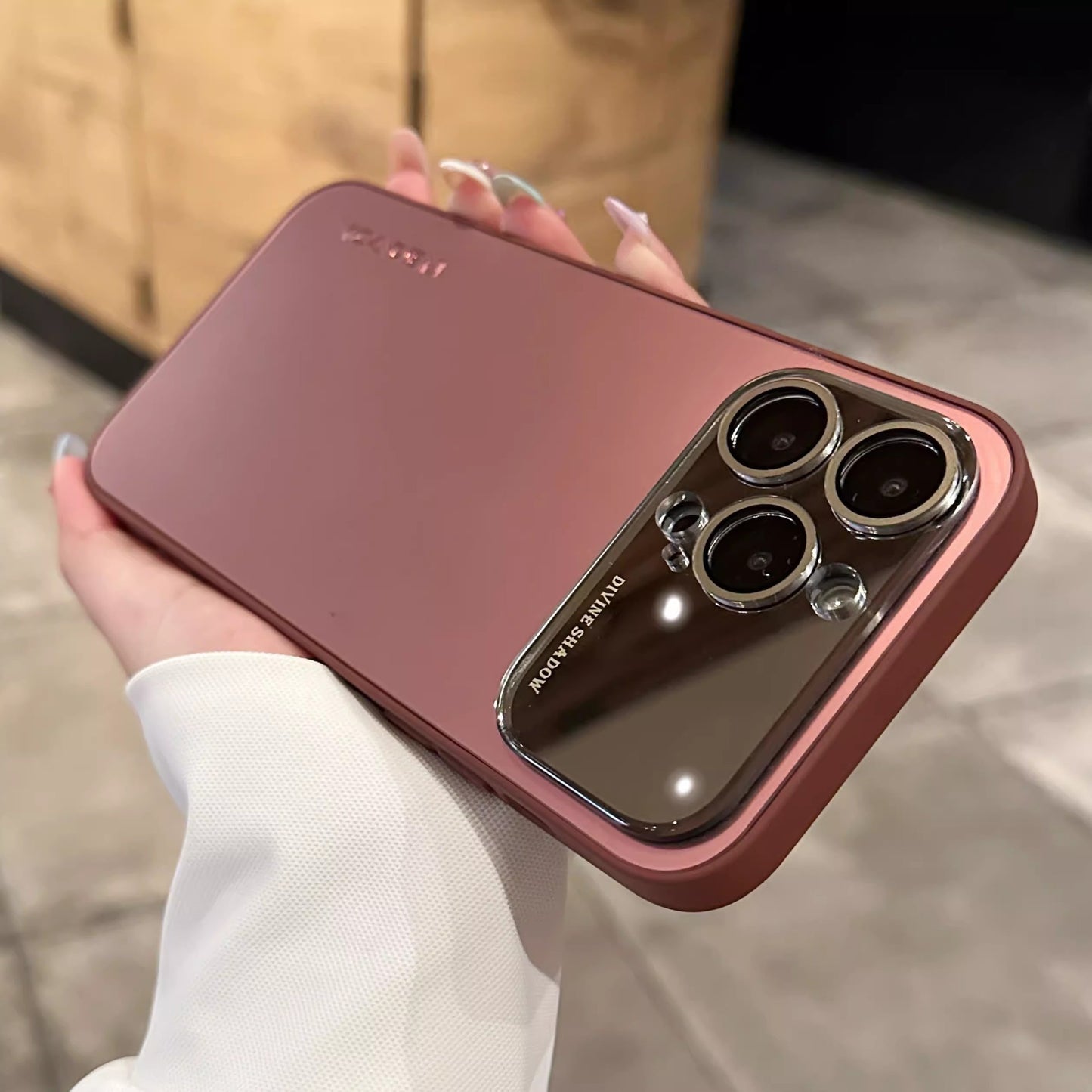 Large Window Frosted Plating Magnetic Case Cover for iPhone