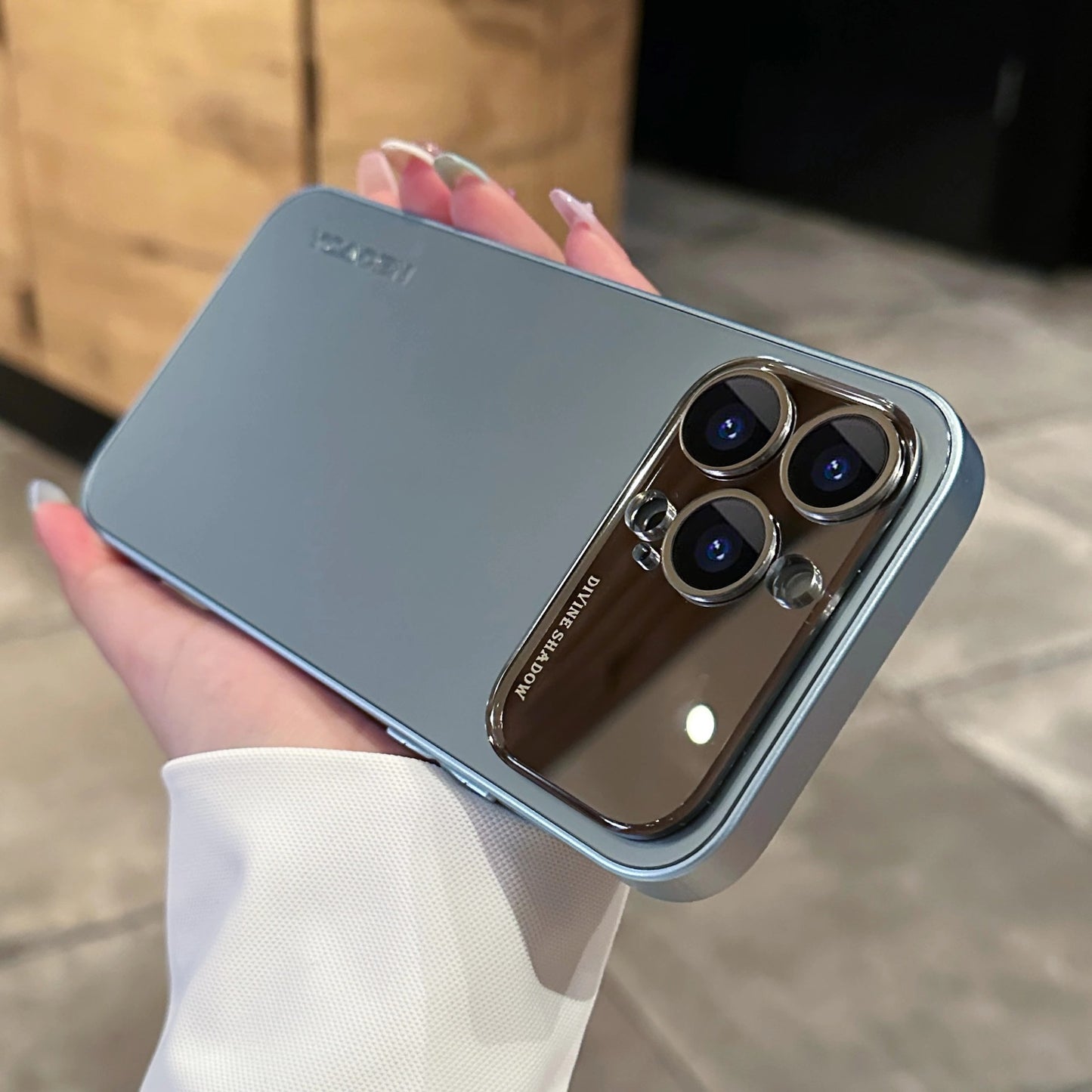 Large Window Frosted Plating Magnetic Case Cover for iPhone