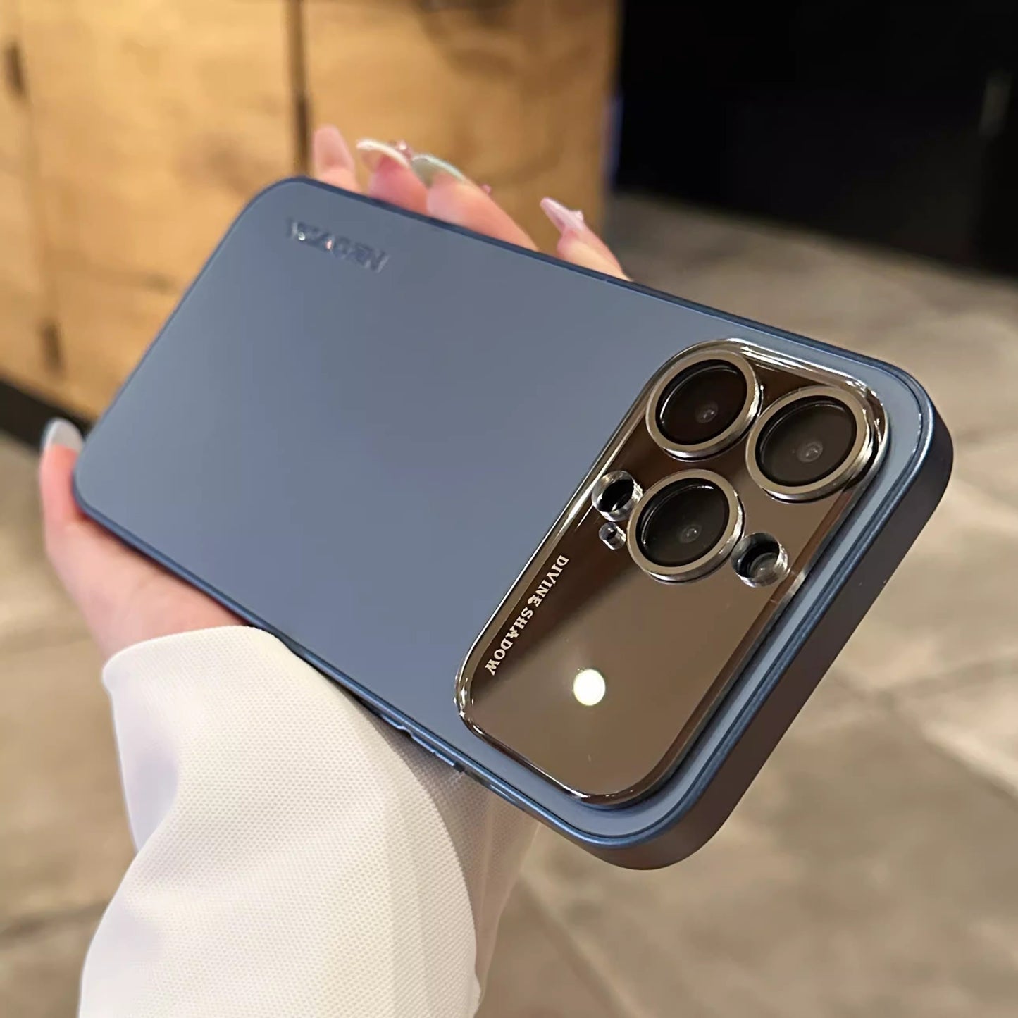 Large Window Frosted Plating Magnetic Case Cover for iPhone