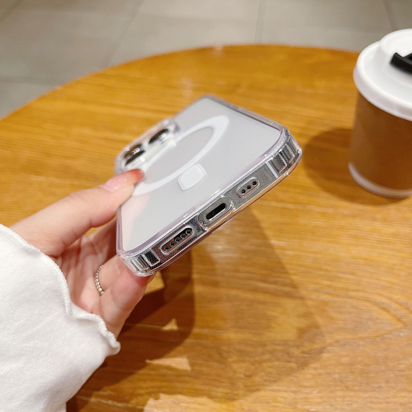 Military-Grade Drop-Proof Transparent Case Cover for iPhone