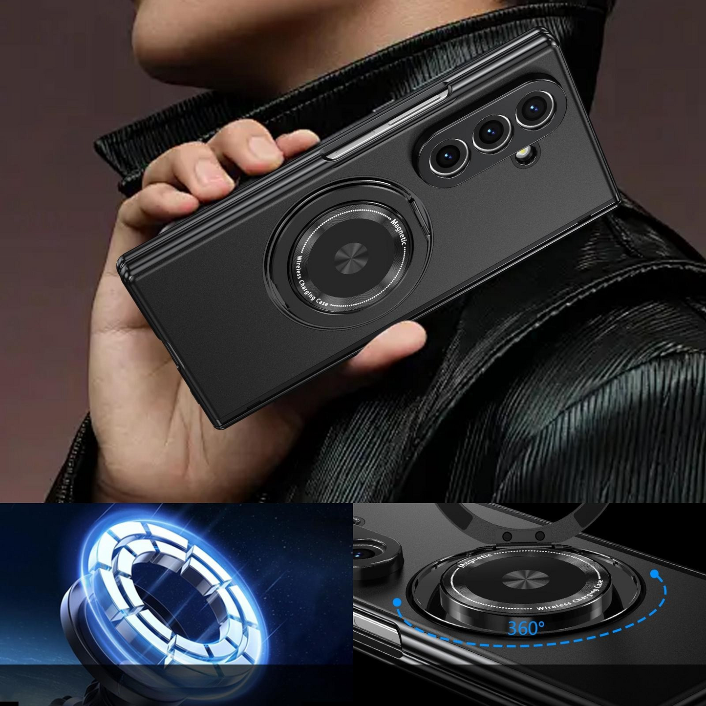 Powerful Magnetic Holder Case Cover for Samsung Fold Series