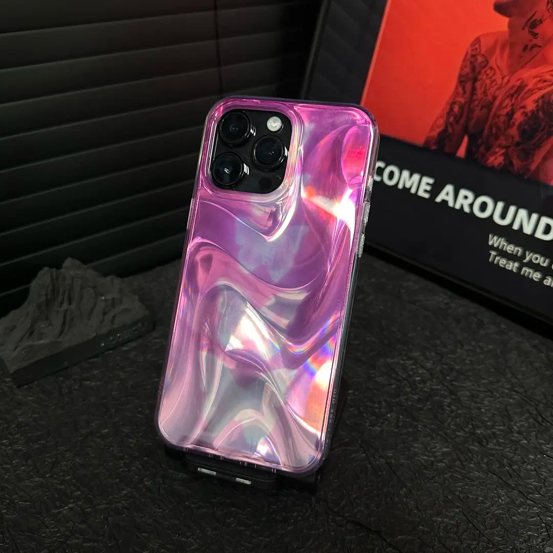Gilded Silk Brocade Ink-Dyed Case Cover for iPhone