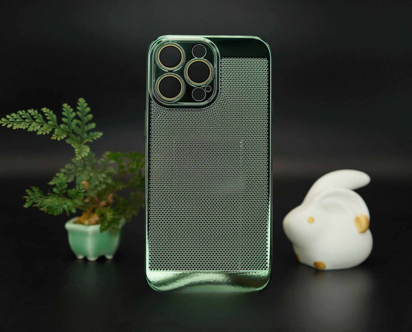 Metal Breathable Mesh Case Cover for iPhone