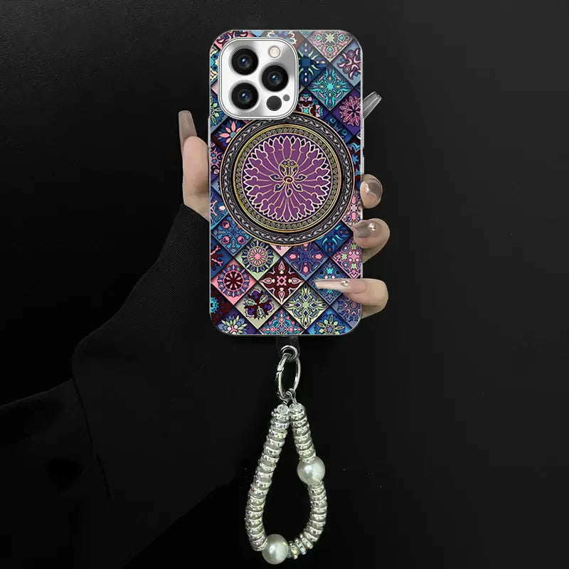 Purple-Toned Multicoloured Lotus Flower Case Cover for iPhone -🎁Buy 2 items 2nd get 50% off