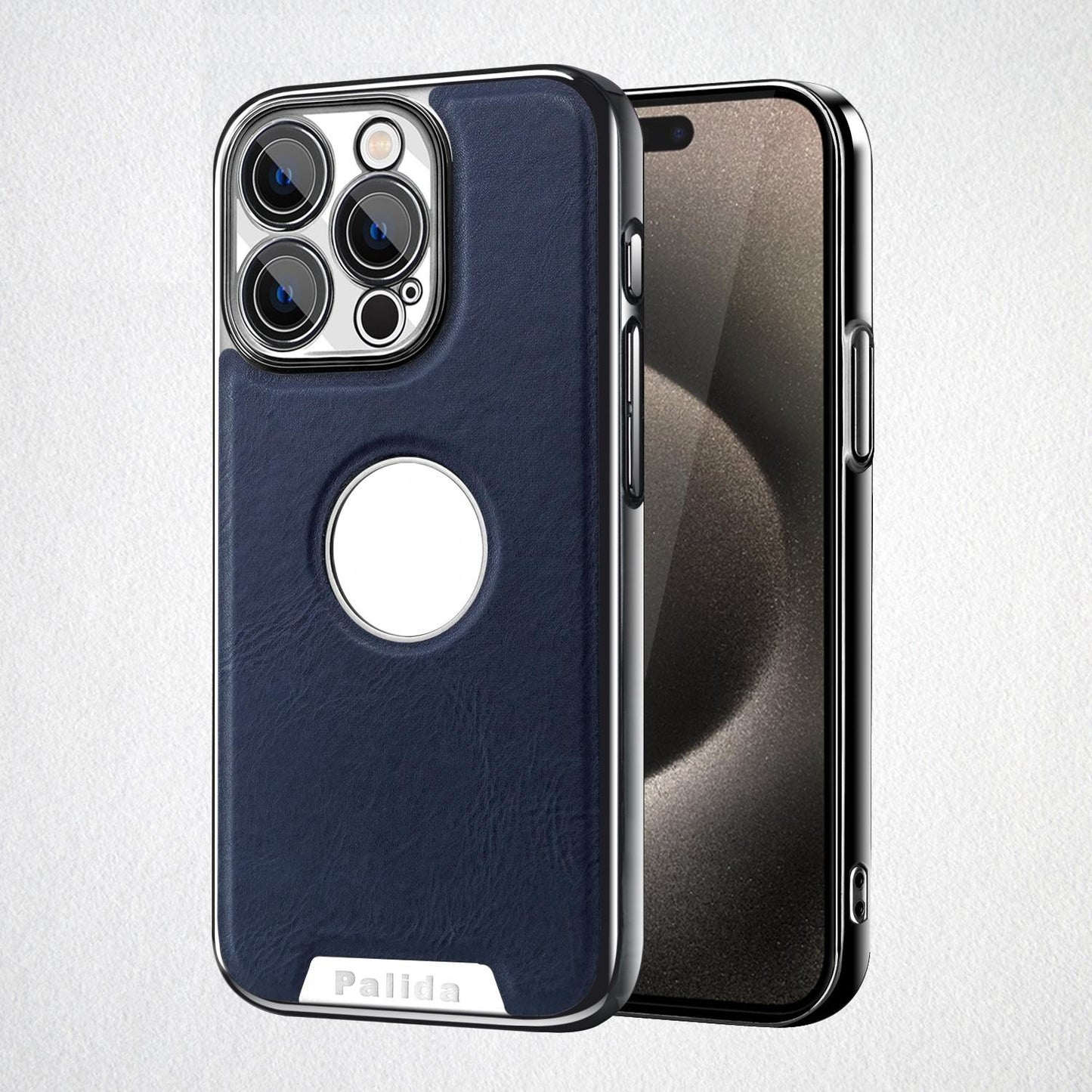 Calf Leather & Light Luxury Case Cover for iPhone