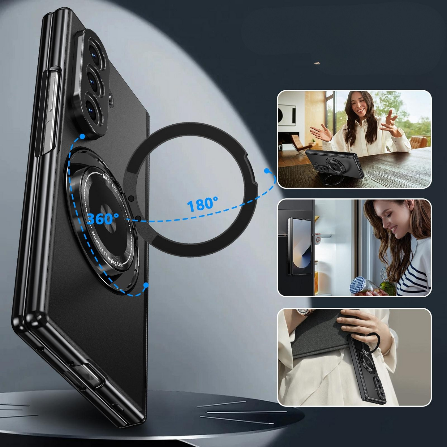 Powerful Magnetic Holder Case Cover for Samsung Fold Series