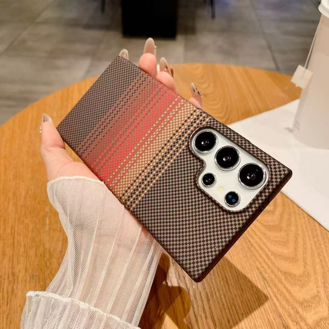 Kevlar Carbon Fibre Hard Case Cover for Samsung S Series