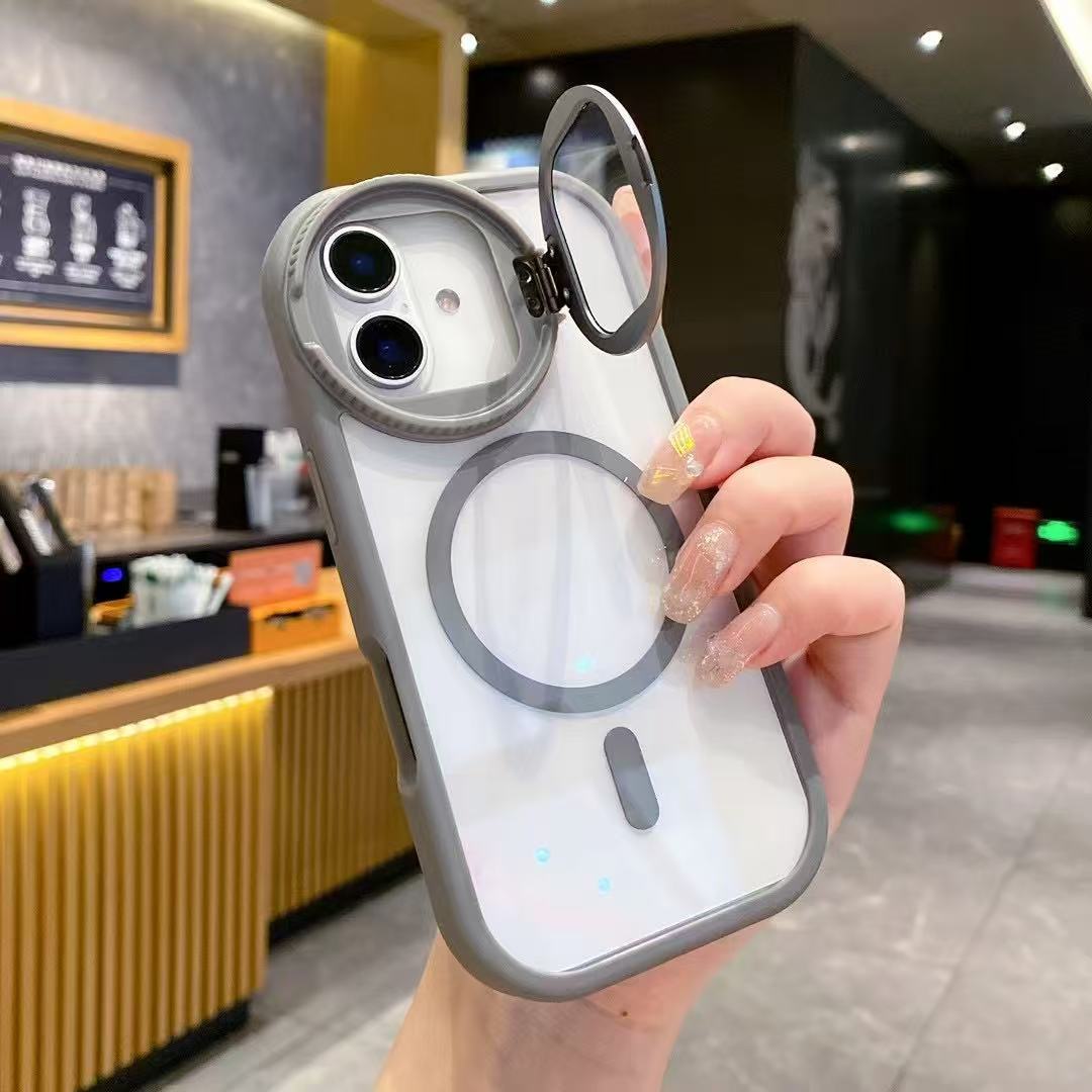 Creative Circular Frame Magnetic Case Cover for iPhone