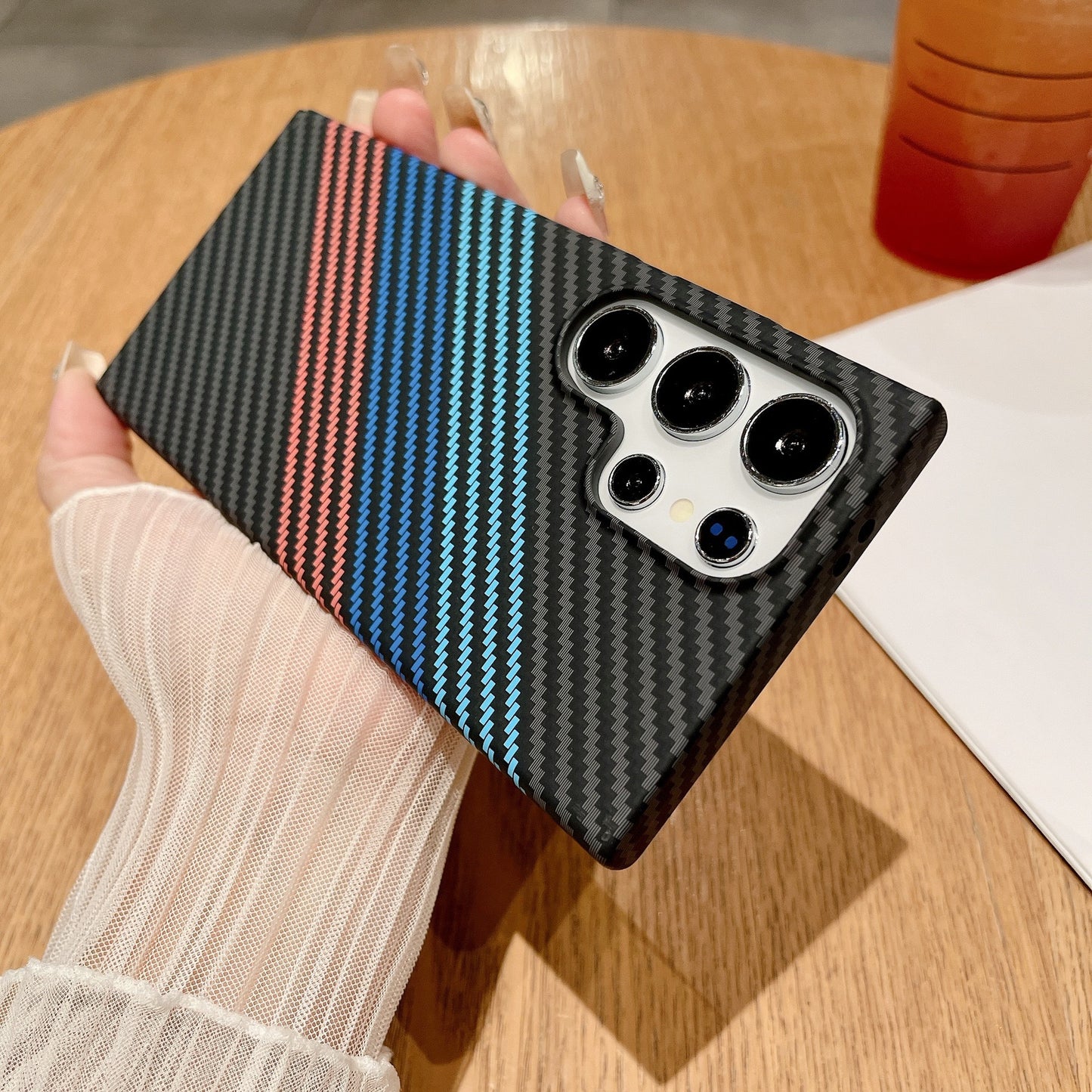 Kevlar Carbon Fibre Hard Case Cover for Samsung S Series