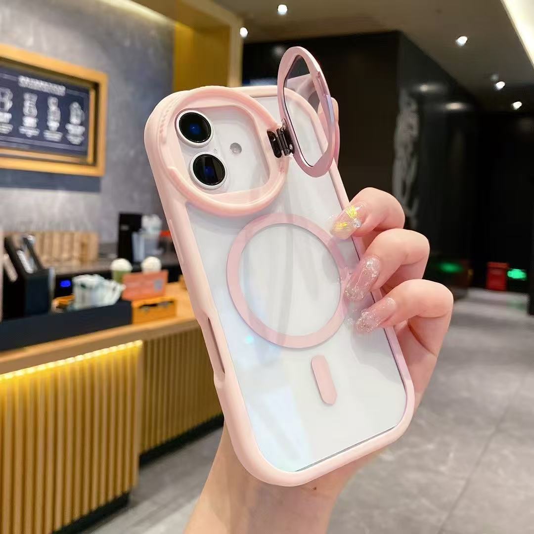 Creative Circular Frame Magnetic Case Cover for iPhone