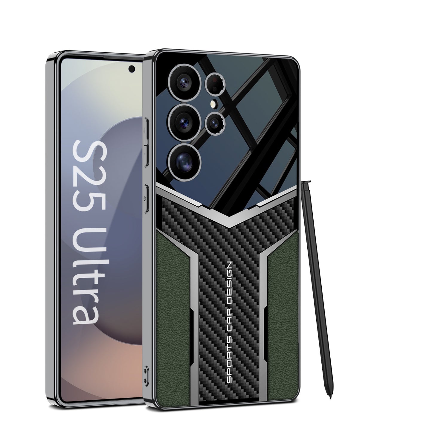 Premium Carbon Fibre And Leather Case Cover for Samsung S series