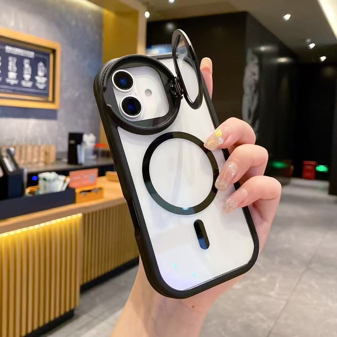 Creative Circular Frame Magnetic Case Cover for iPhone