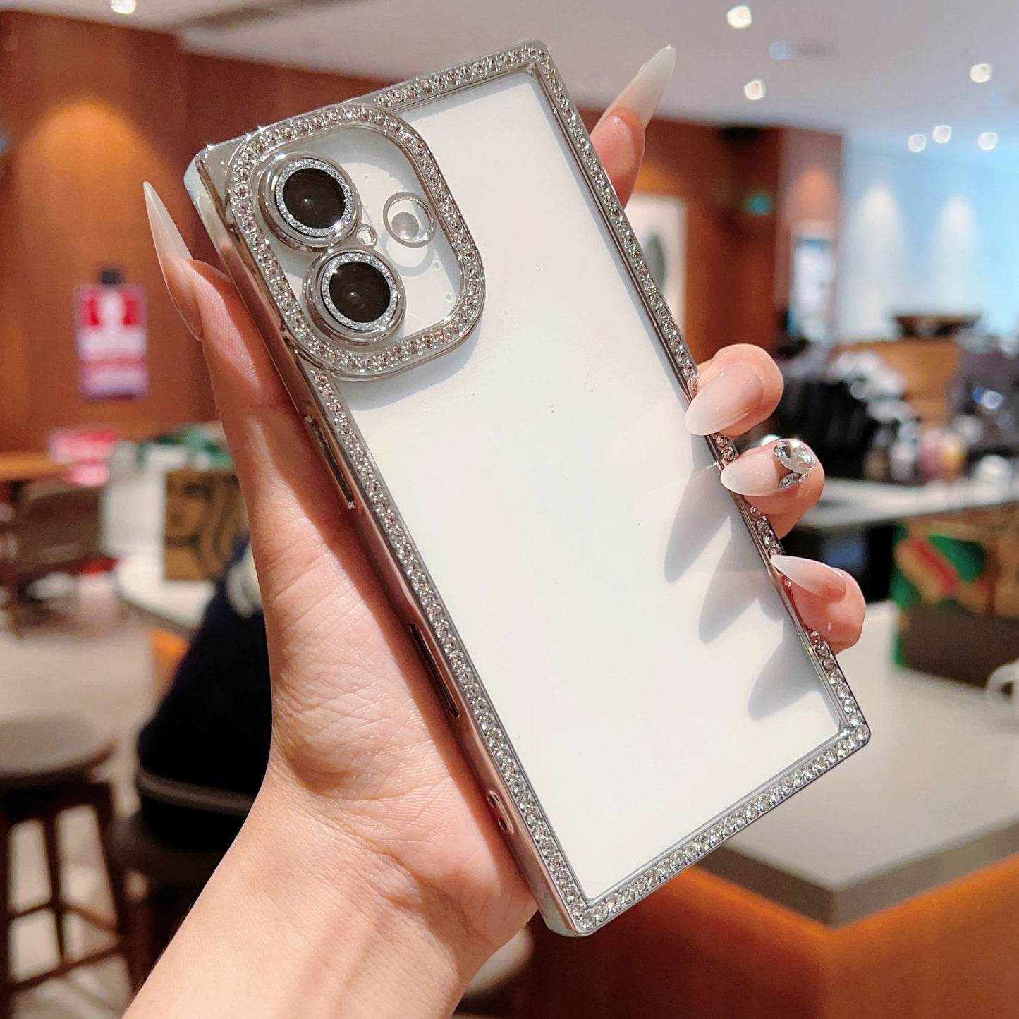 Luxury Diamond-Encrusted Case Cover for iPhone