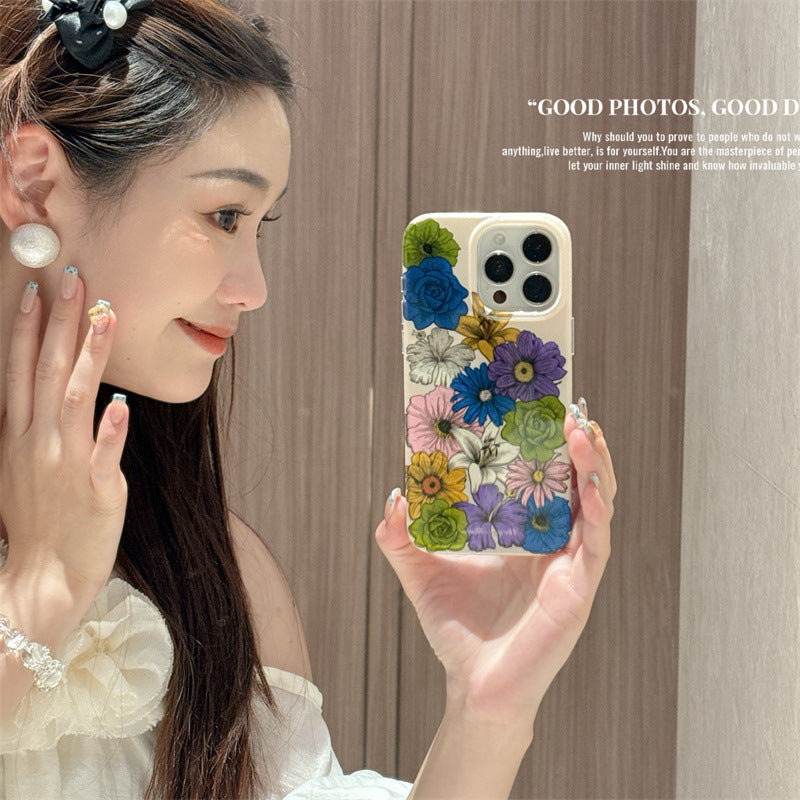 Retro Floral Case Cover for iPhone - Buy 2: 50% OFF 2nd🔥