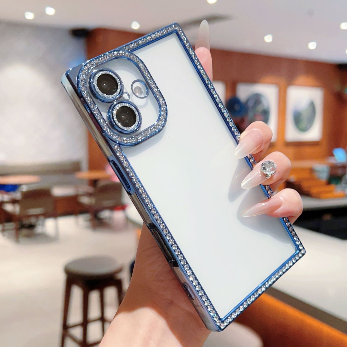 Luxury Diamond-Encrusted Case Cover for iPhone