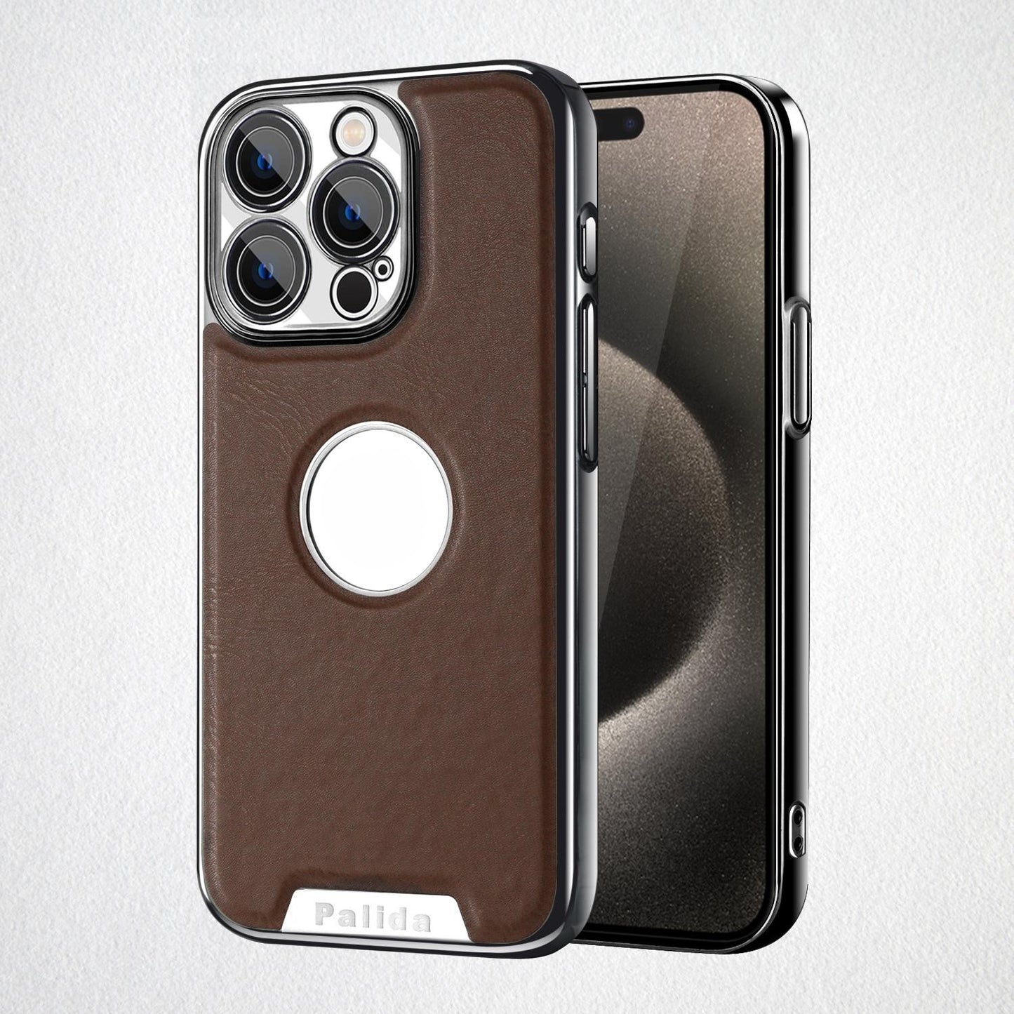 Calf Leather & Light Luxury Case Cover for iPhone