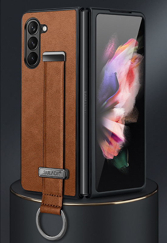 High-Grade Italian Calf Leather Case Cover for Samsung Fold Series