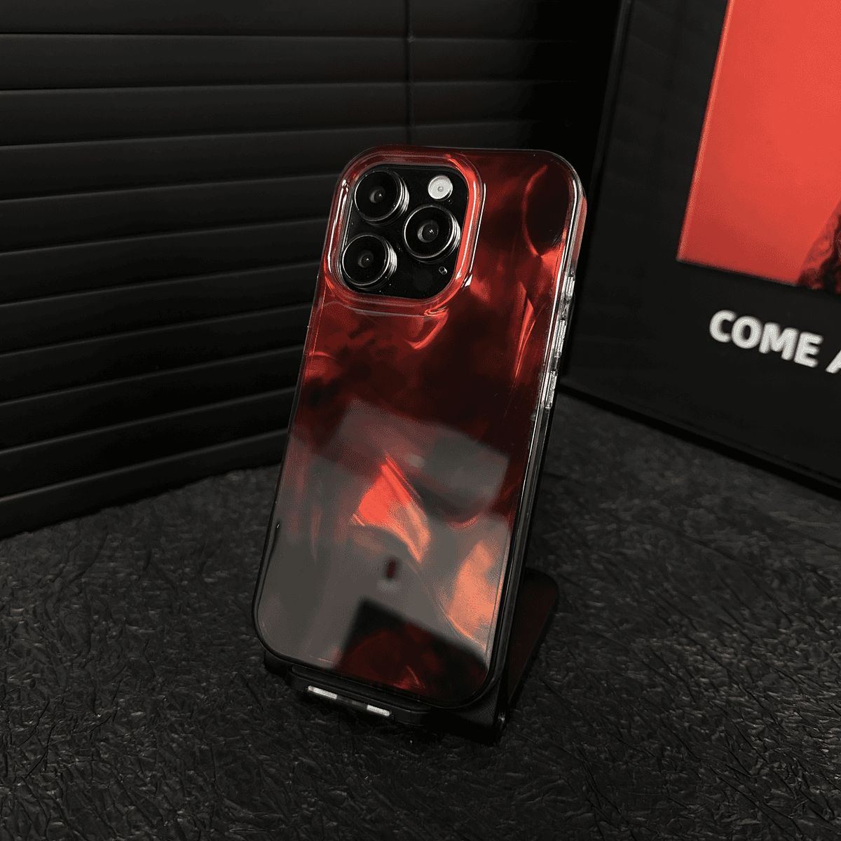 Gilded Silk Brocade Ink-Dyed Case Cover for iPhone