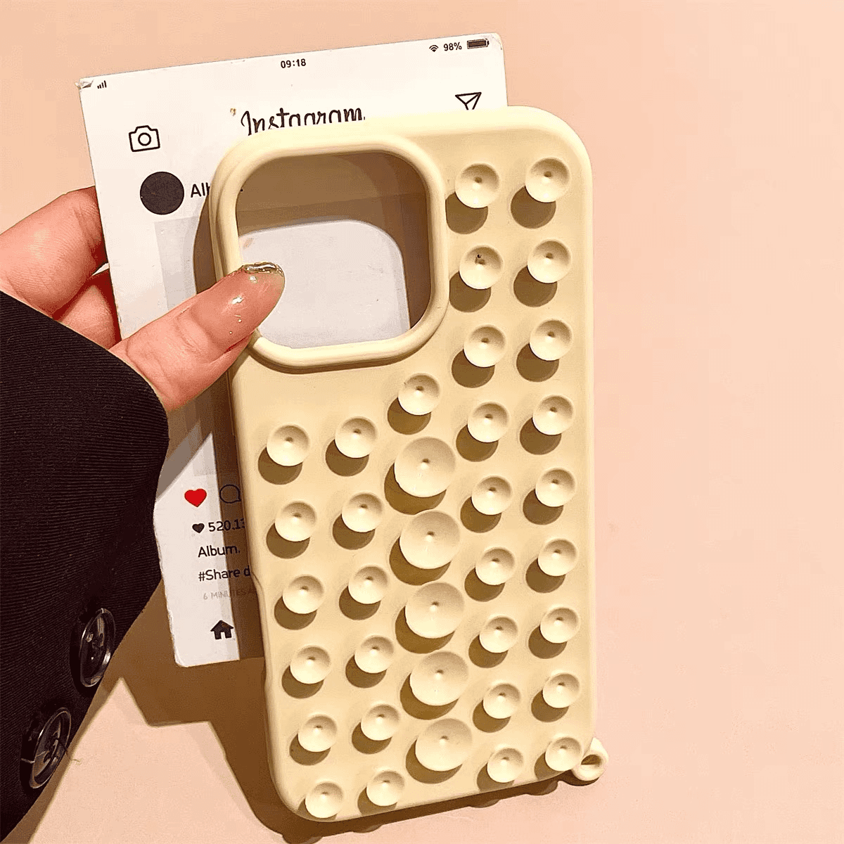 Cute Suction Cup Case Cover for iPhone