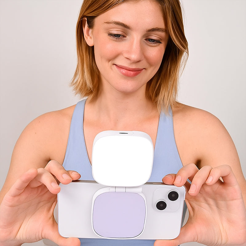 3-in-1 Portable Magnetic Selfie Light for Phone (Super Strong Magnetic Attraction🧲 & Order NOW Enjoy FREE SHIPPING🚀)