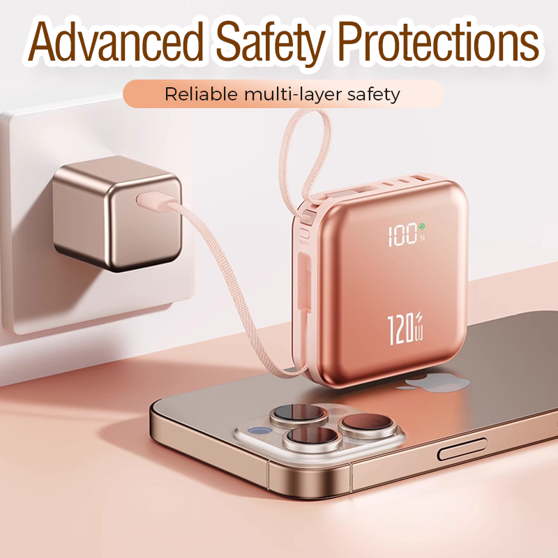 Portable Power Bank with Built-in Cables-🚀 Free Shipping 🚀