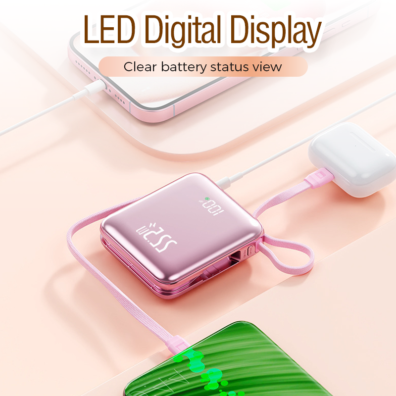Portable Power Bank with Built-in Cables-🚀 Free Shipping 🚀