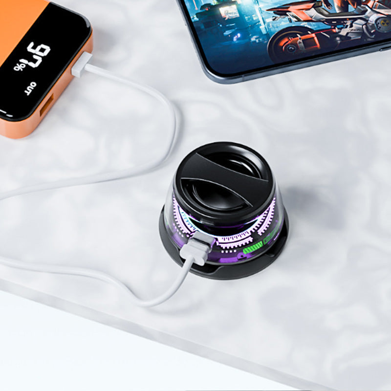 Compact and Magnetic Bluetooth Speaker Set with LED Lights-🔥2nd Item at 50% OFF