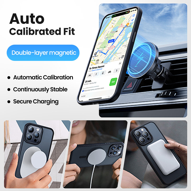 Translucent Shockproof Magnetic iPhone Case
