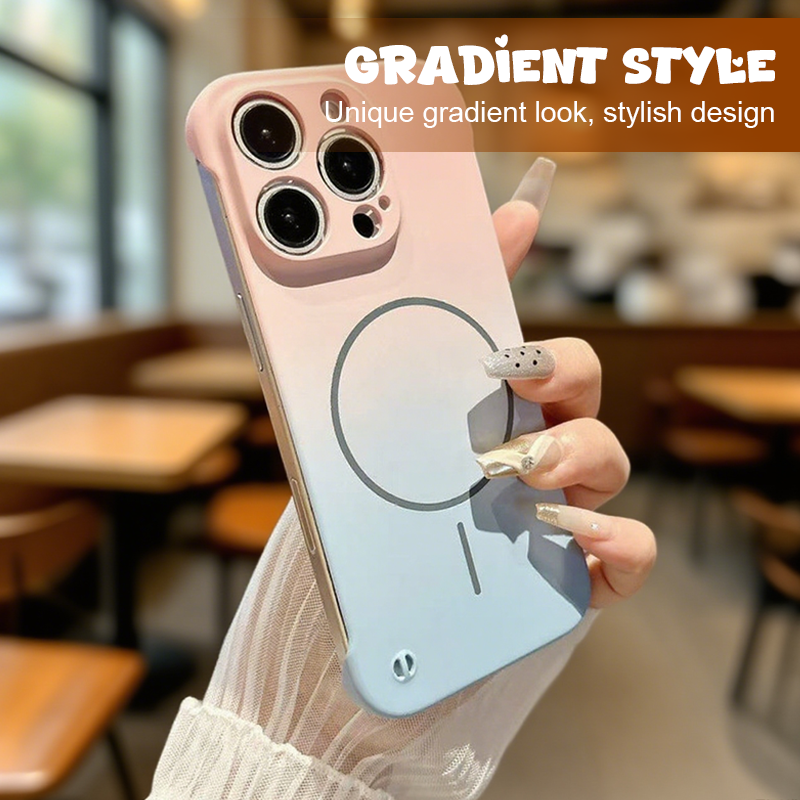 Magnetic Gradient Semi-Wrapped Phone Case