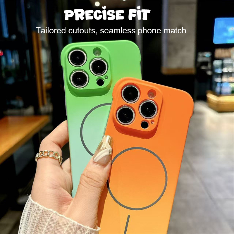 Magnetic Gradient Semi-Wrapped Phone Case