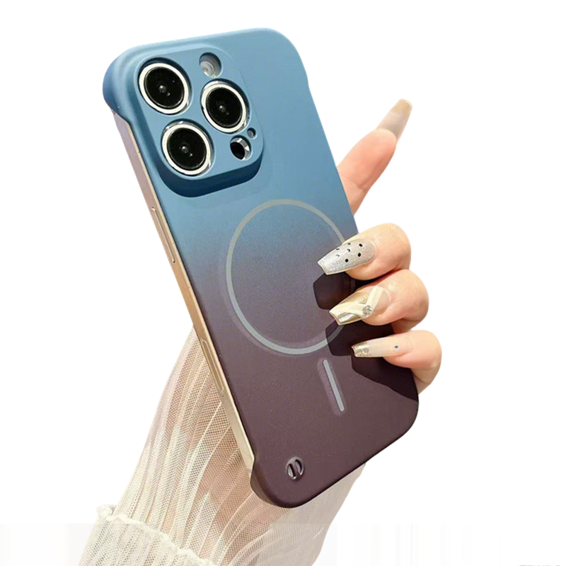 Magnetic Gradient Semi-Wrapped Phone Case