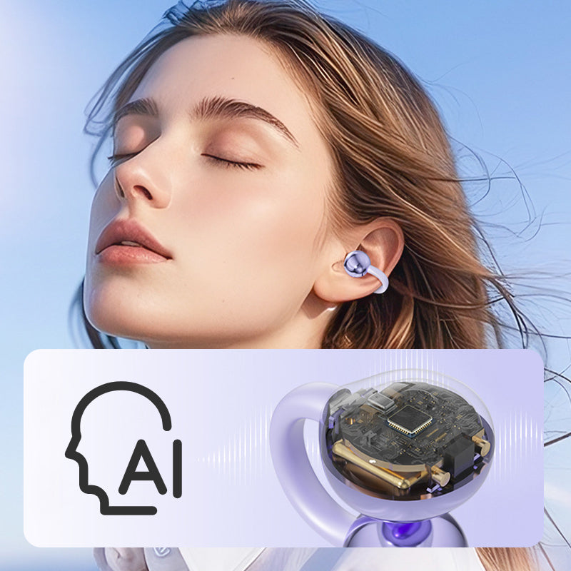AI Translation Bluetooth Open Ear Clip-On Earbuds - ✈️Order now enjoy FREE SHIPPING✈️