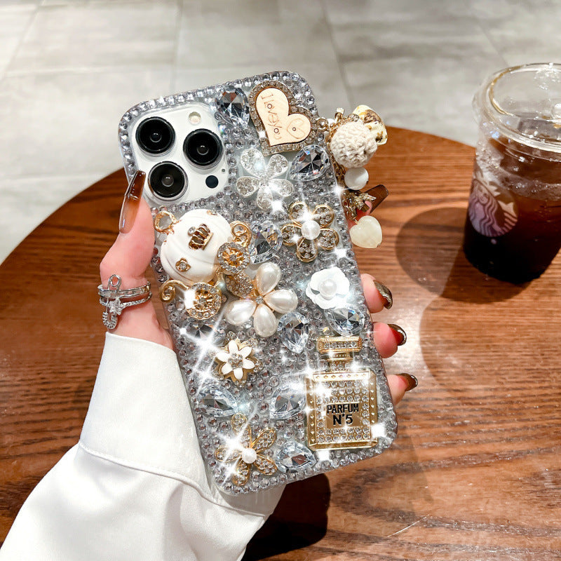 Fantasy Pumpkin Car With Diamonds Case Cover for iPhone