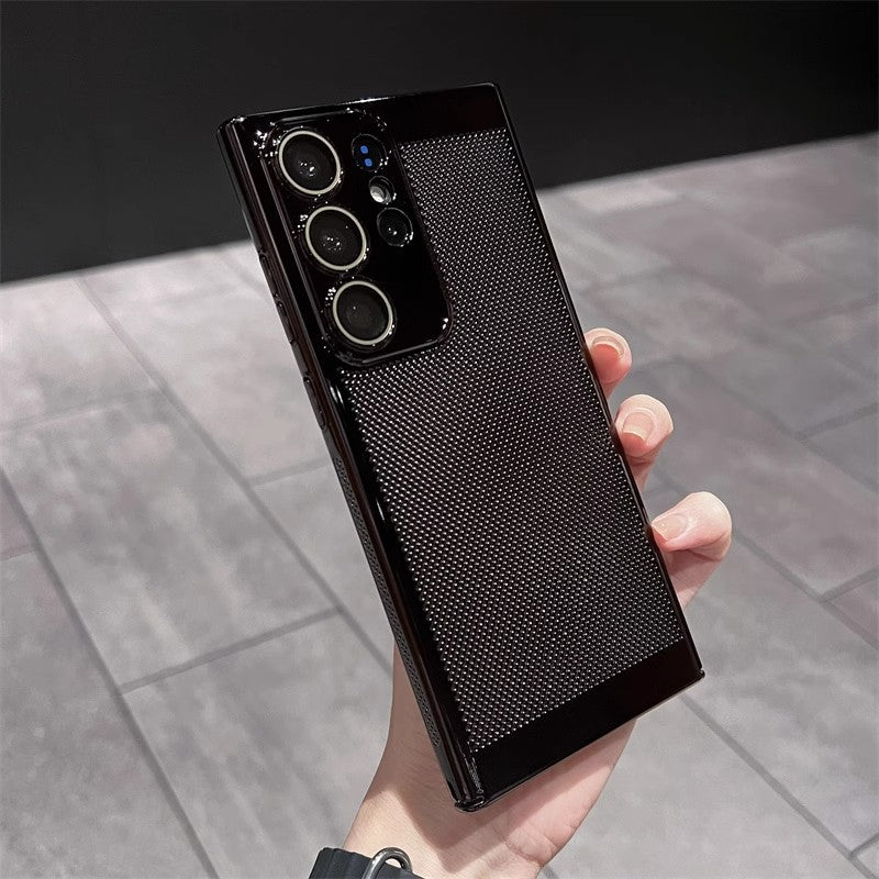Metal Mesh Breathable Cooling Case Cover for Samsung S Series