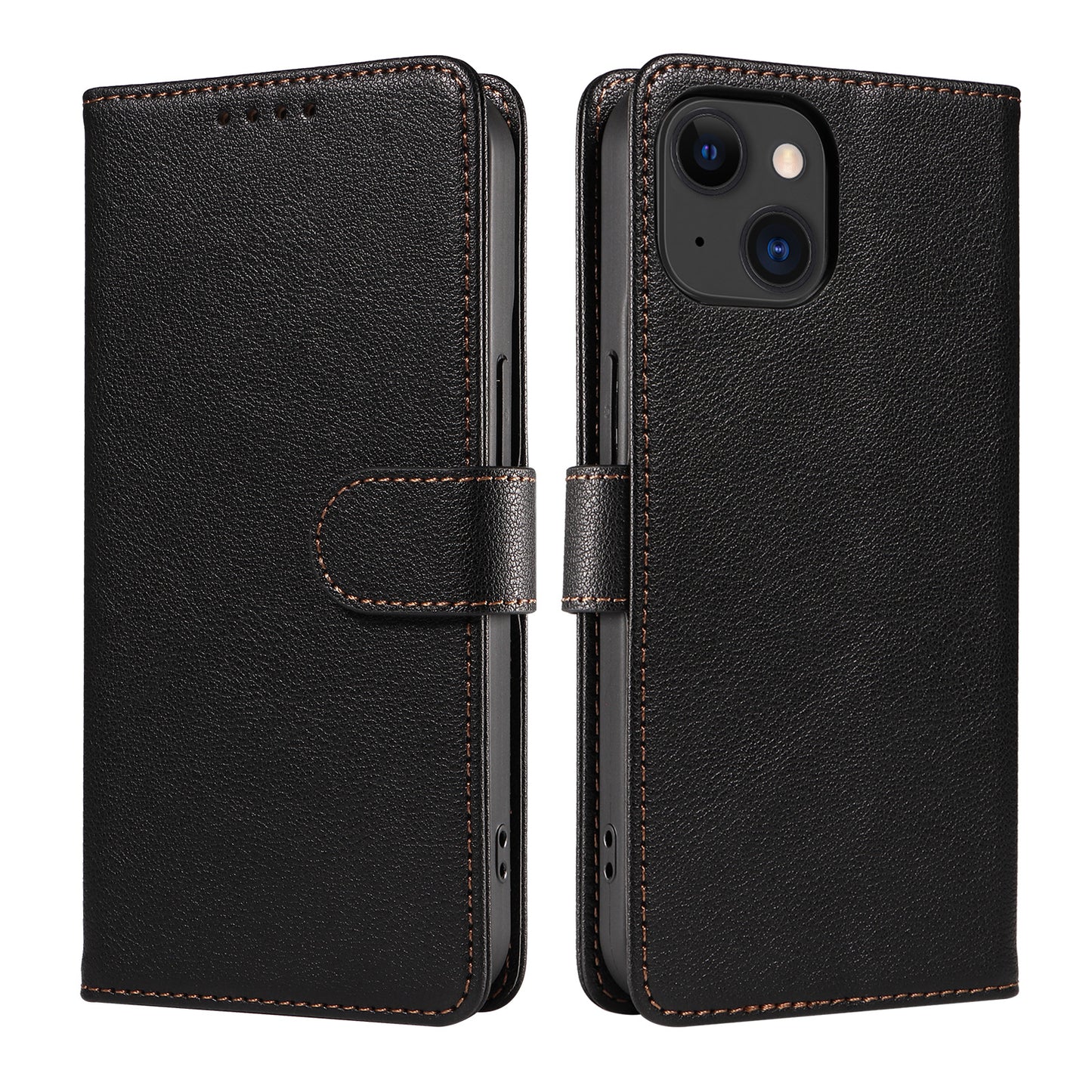 Classic Leather Flip  Cover Case for iPhone