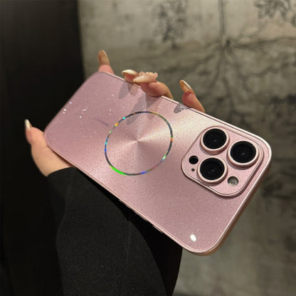 Ultra Slim Laser Magnetic Ring & Glitter Case Cover for iPhone