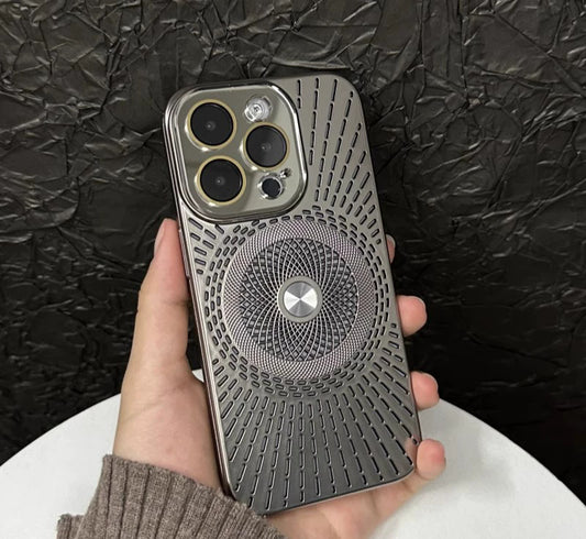 Cool Feeling Metal Cutout Case Cover for iPhone