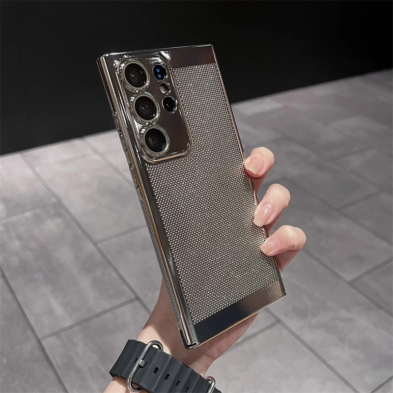 Metal Mesh Breathable Cooling Case Cover for Samsung S Series
