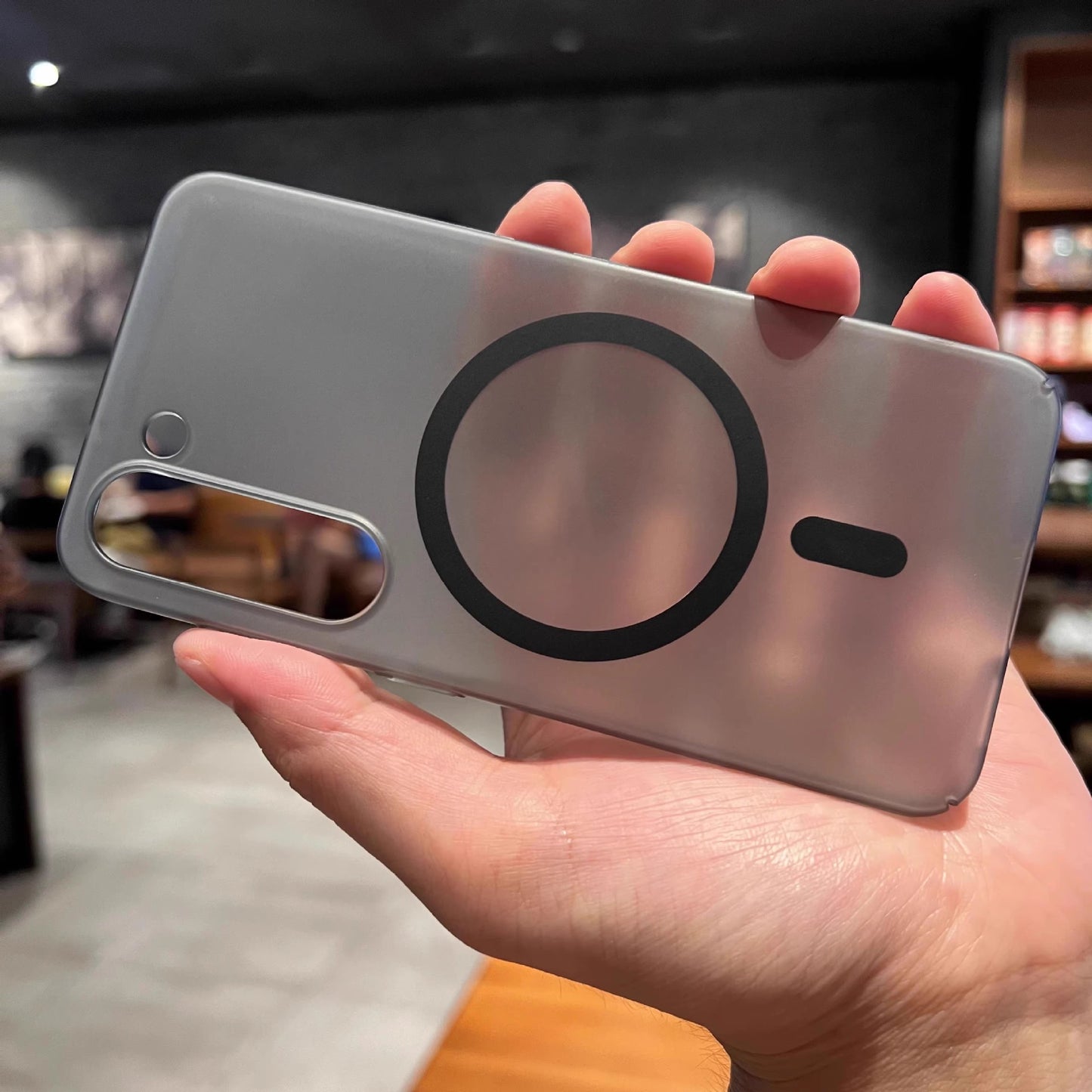 Naked Translucent Frosted Magnetic Soft Case Cover for Samsung S Series