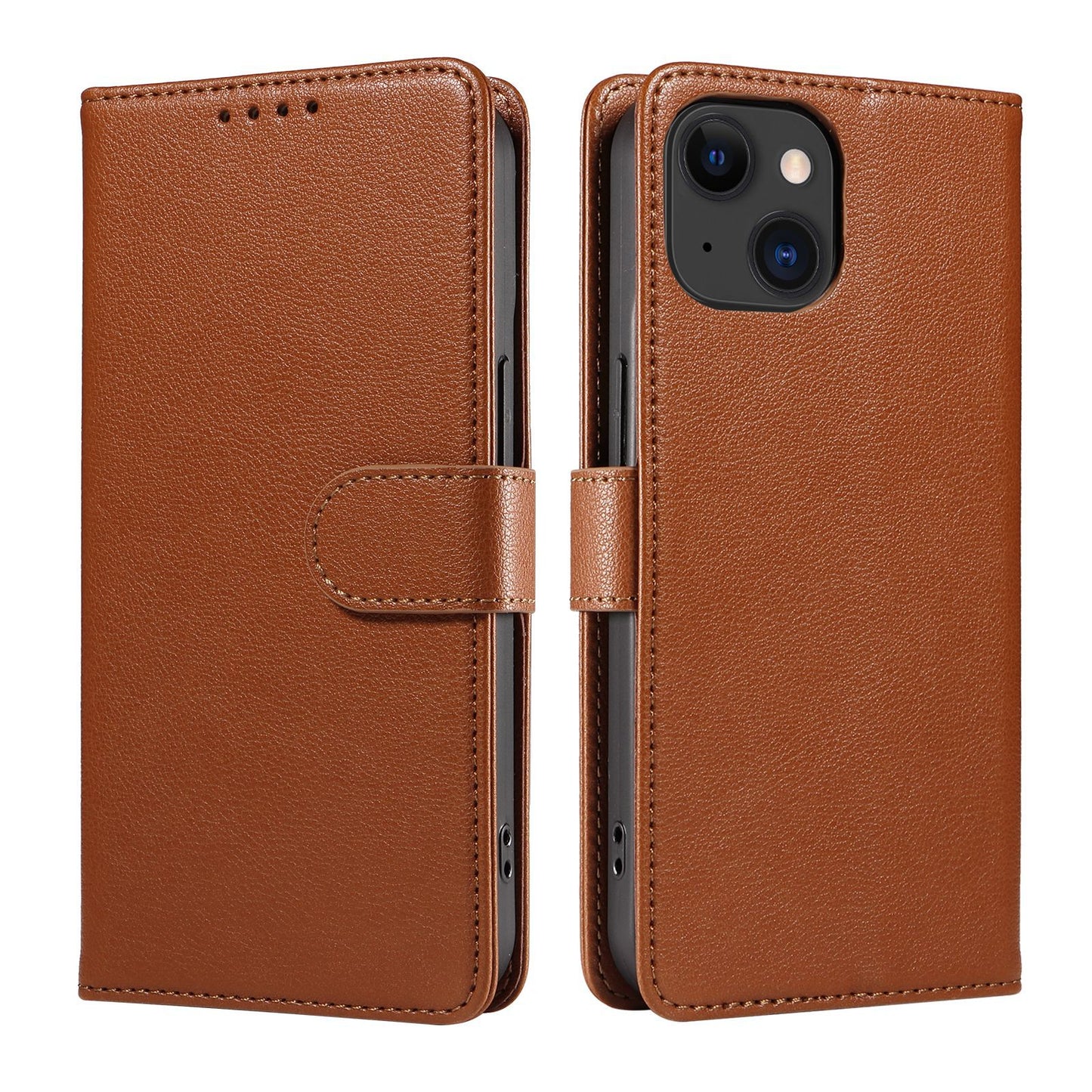 Classic Leather Flip  Cover Case for iPhone