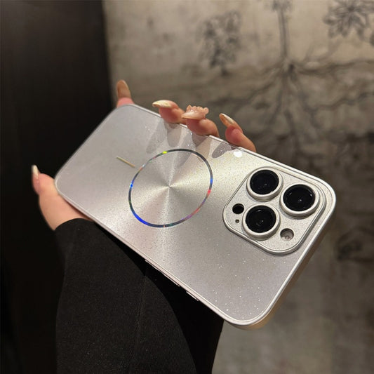 Ultra Slim Laser Magnetic Ring & Glitter Case Cover for iPhone