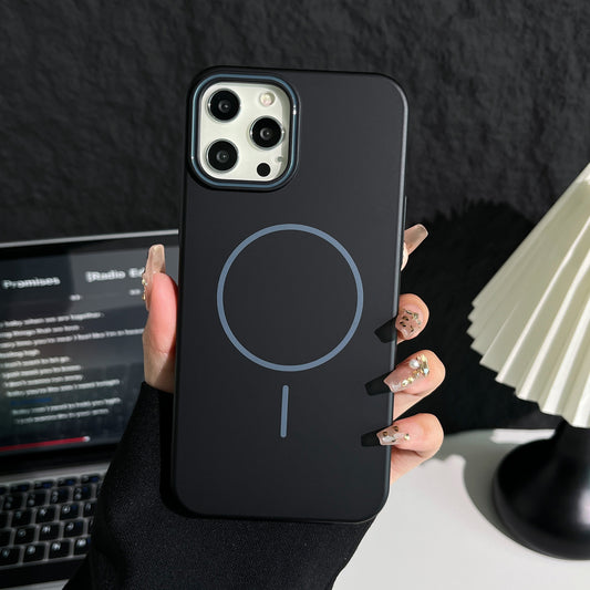 Simple Style Wear-Resistant Skin-Friendly Magnetic Case Cover for iPhone